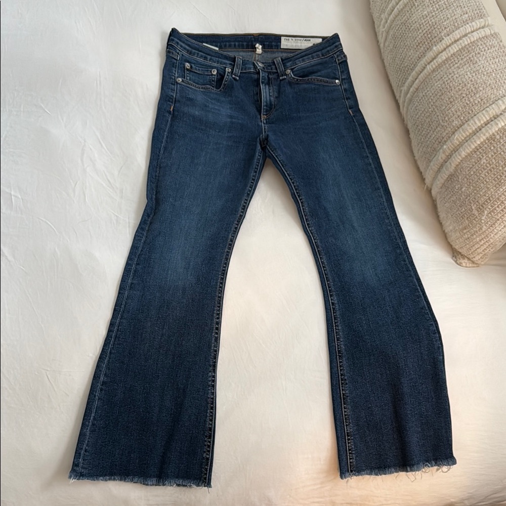 rag & bone Dark Blue Flare Jeans